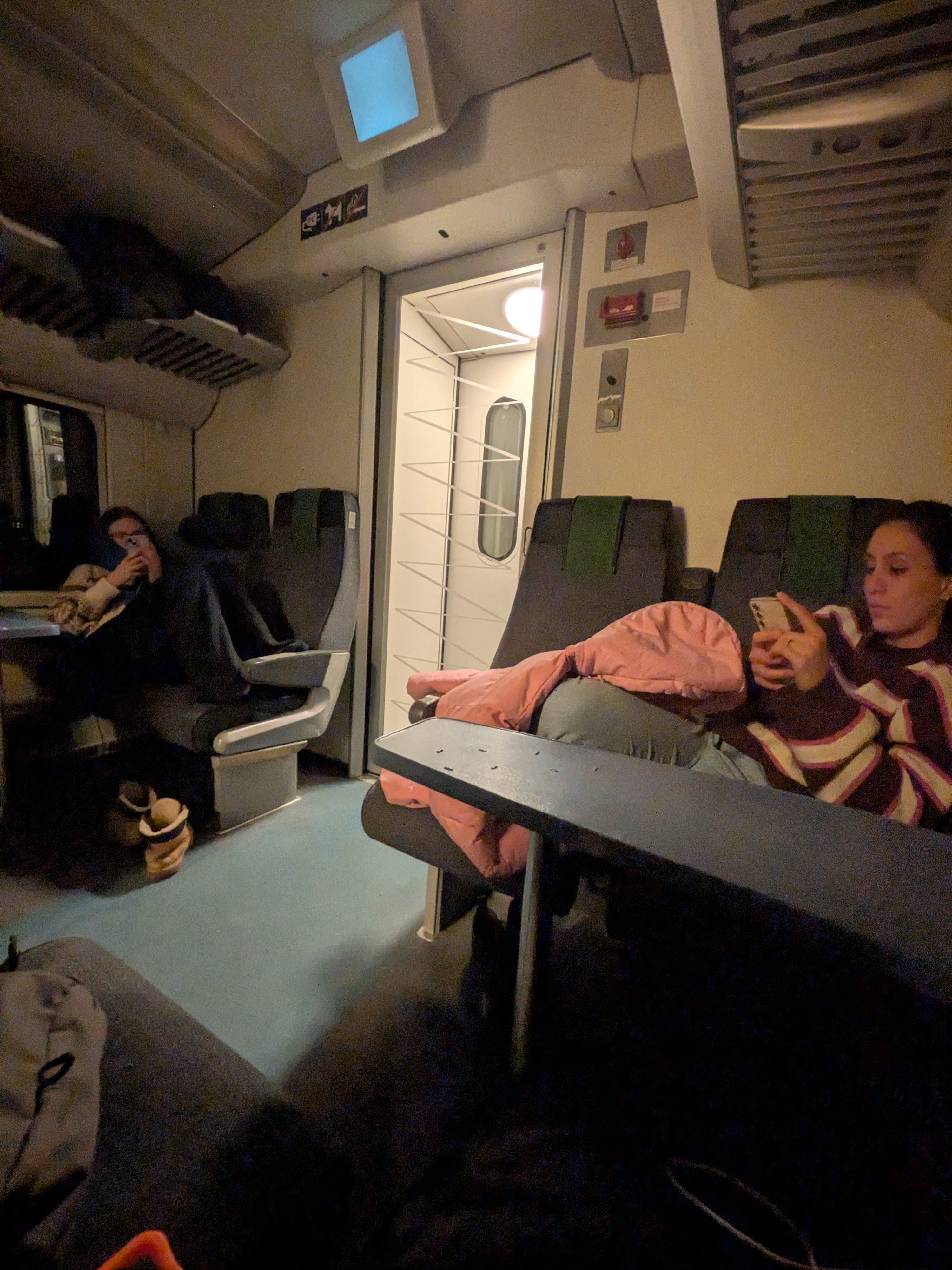 Us on the train