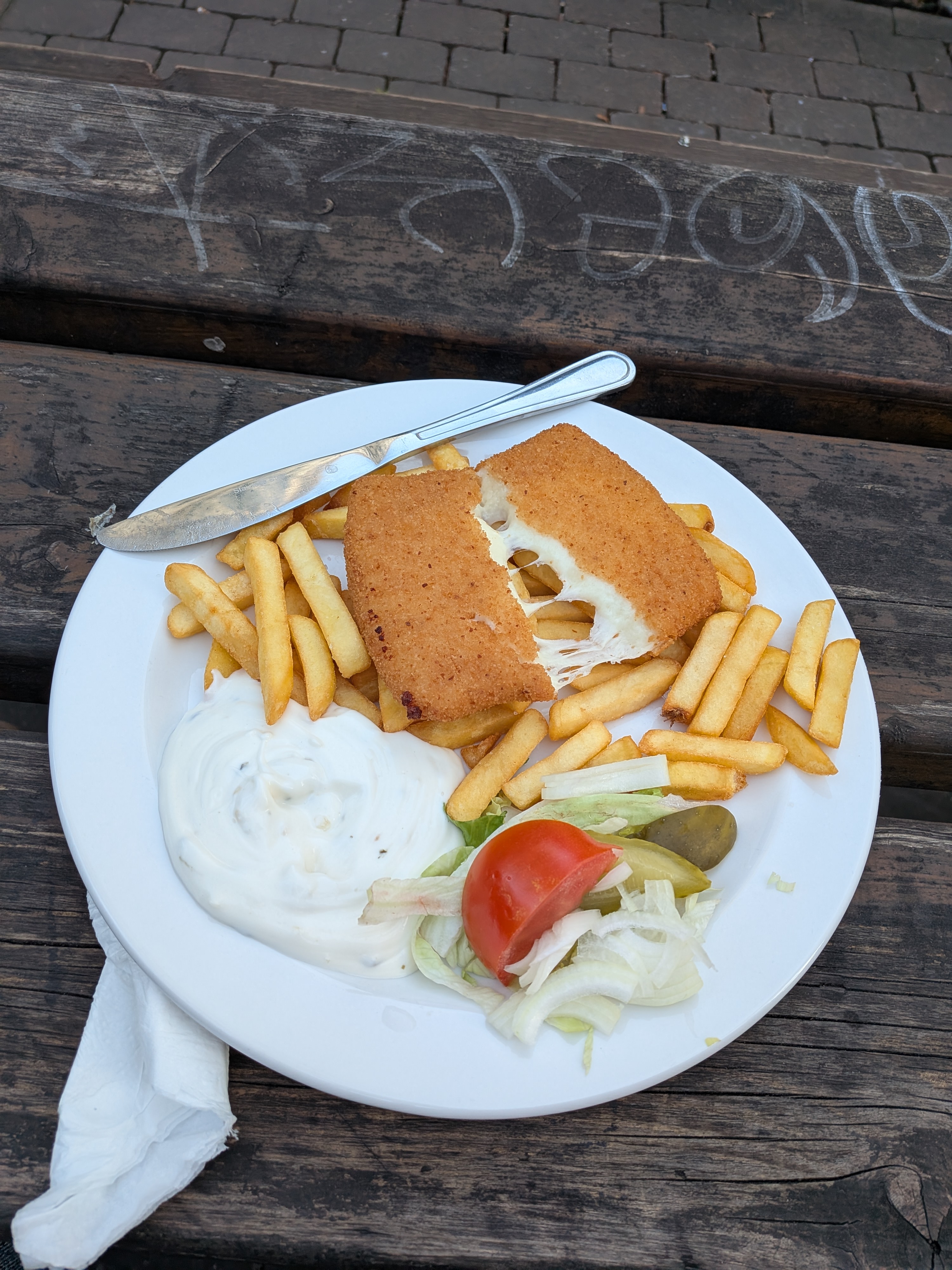 Fried czech cheese