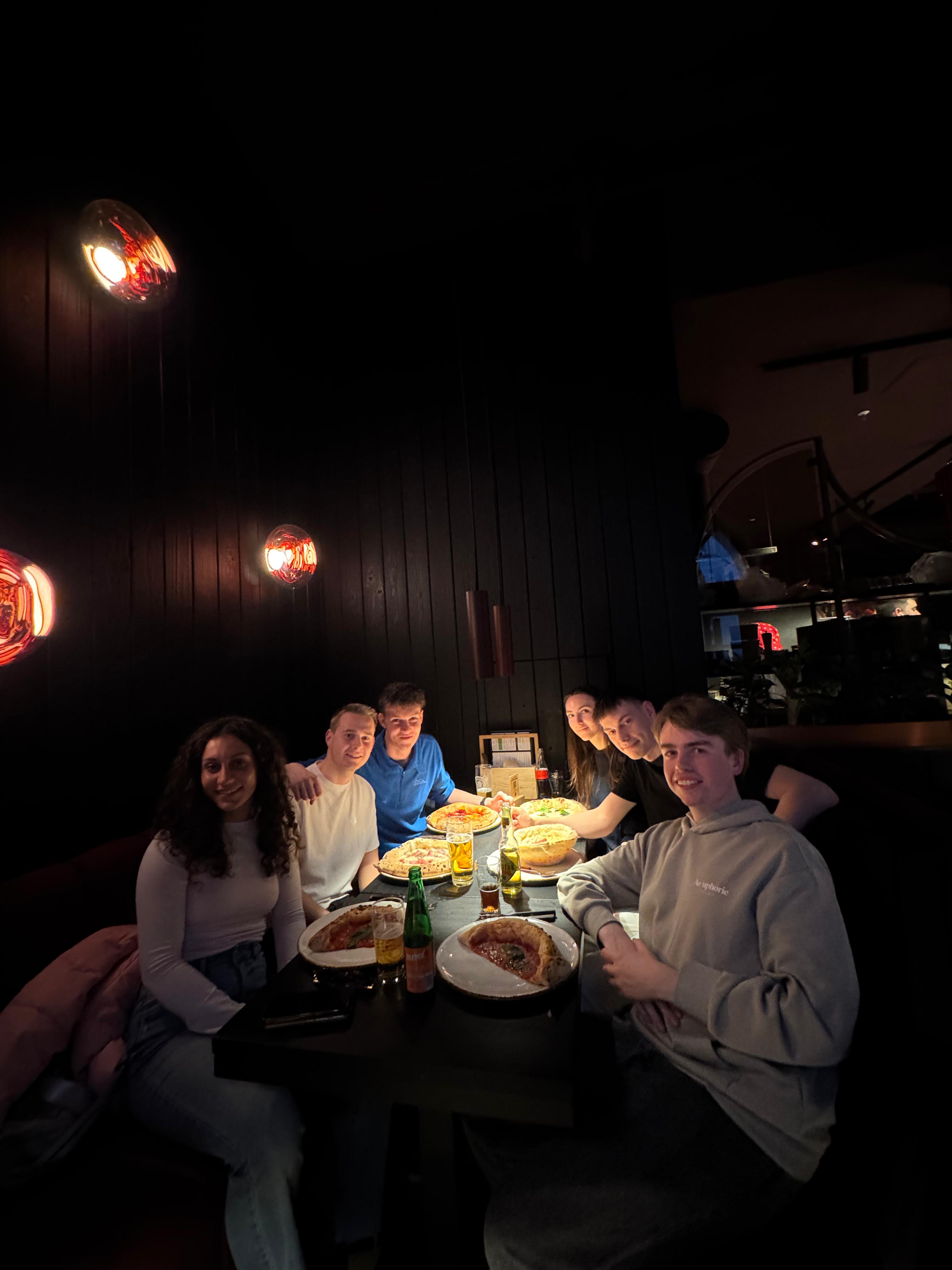Us at the restaurant