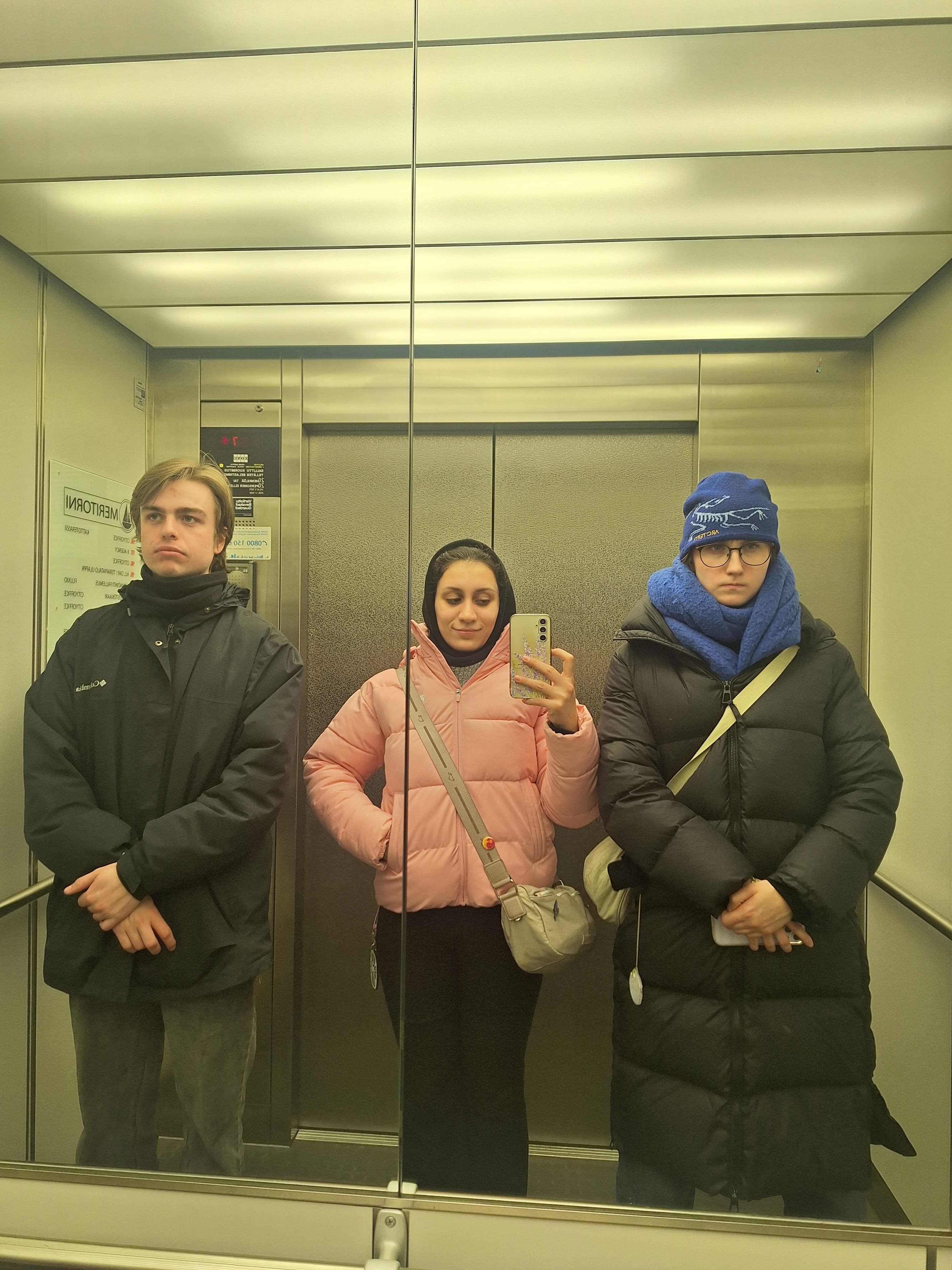 Us in the elevator